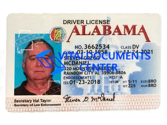 Alabama driver license